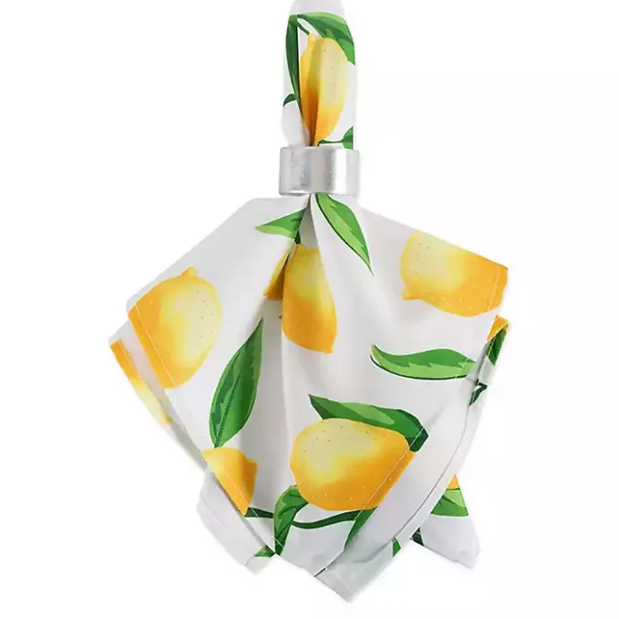 Discount Kirklands Home Lemon Bliss Outdoor Napkins, Set of 6