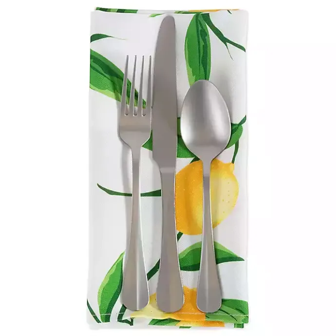 Discount Kirklands Home Lemon Bliss Outdoor Napkins, Set of 6