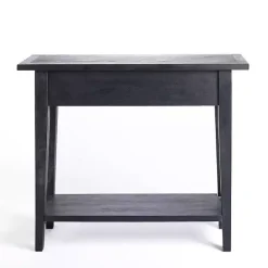 New Kirklands Home Leo Wood Console Table Black