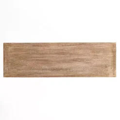 Kirklands Home Leo Natural Wood Console Table Tan
