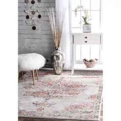 Sale Kirklands Home Leola Vintage Medallion Area Rug, 5x8 Multi