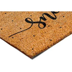 Kirklands Home Let it Snow Polka Dot Coir Doormat