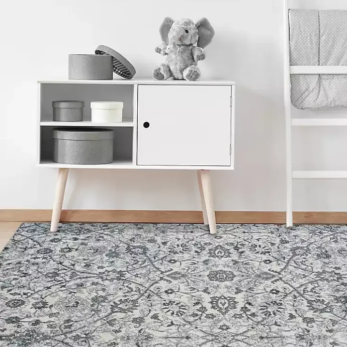 Hot Kirklands Home Light Blue Alex Area Rug, 5x7