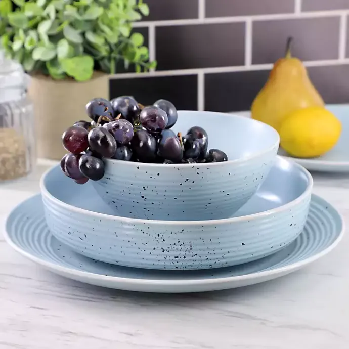 New Kirklands Home Light Emilia Stoneware 16-pc. Dinnerware Set Blue