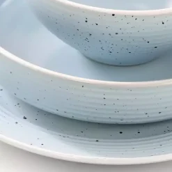 New Kirklands Home Light Emilia Stoneware 16-pc. Dinnerware Set Blue