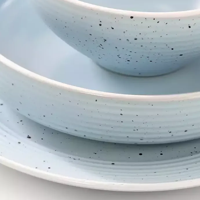New Kirklands Home Light Emilia Stoneware 16-pc. Dinnerware Set Blue