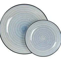 Online Kirklands Home Light Gia Stoneware 24-pc. Dinnerware Set Blue
