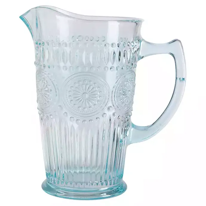 Online Kirklands Home Light Glass Circa Pitcher Blue