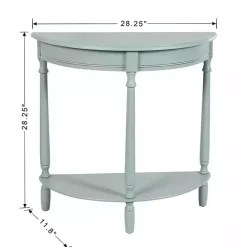 Sale Kirklands Home Light Half Moon Tinslee Console Table Blue