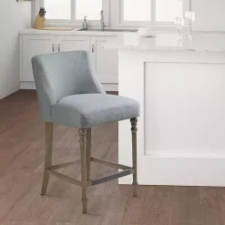 Sale Kirklands Home Light Martha Stewart Delaney Counter Stool Blue