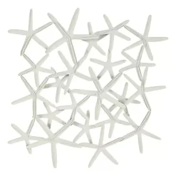 Kirklands Home Light Blue Metal Overlapping Starfish Wall Plaque