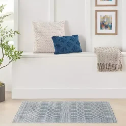 Outlet Kirklands Home Light Moroccan Washable Area Rug, 3x5 Blue