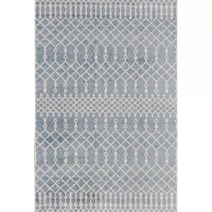 Best Kirklands Home Light Moroccan Washable Area Rug, 4x6 Blue