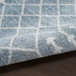 Best Kirklands Home Light Moroccan Washable Area Rug, 4x6 Blue