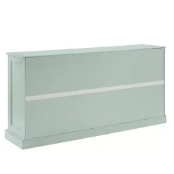 Discount Kirklands Home Light Paneled 4-Door Sideboard Blue