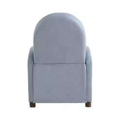 Sale Kirklands Home Light Rounded Push Back Recliner Blue