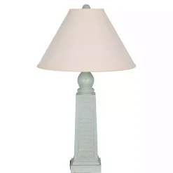 Hot Kirklands Home Light Shutter USB Table Lamps, Set of 2 Blue