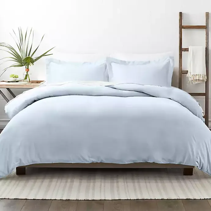 New Kirklands Home Light Ultra Soft 3-pc. Queen Duvet Cover Set Blue