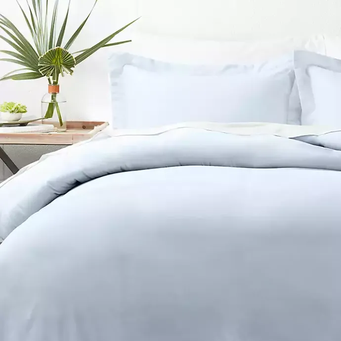 New Kirklands Home Light Ultra Soft 3-pc. Queen Duvet Cover Set Blue
