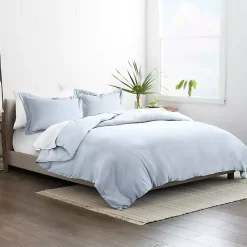 New Kirklands Home Light Ultra Soft 3-pc. Queen Duvet Cover Set Blue