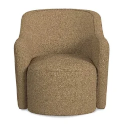 Hot Kirklands Home Light Swivel Barrel Accent Chair Brown
