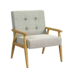 Online Kirklands Home Light Button Tufted Accent Chair Gray