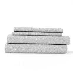 Outlet Kirklands Home Light Chambray 4-pc. Full Bed Sheet Set Gray