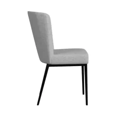 Clearance Kirklands Home Light Channel Back Dining Chairs, Set of 2 Gray