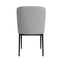 Clearance Kirklands Home Light Channel Back Dining Chairs, Set of 2 Gray
