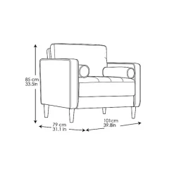 Outlet Kirklands Home Light Chelsea Accent Chair Gray