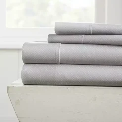 Best Kirklands Home Light Hearts 4-pc. Queen Sheet Set Gray
