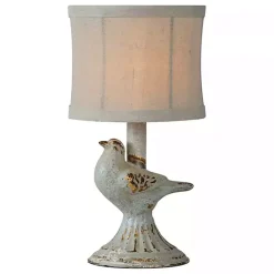 Online Kirklands Home Light June Bird Mini Table Lamps, Set of 2 Gray