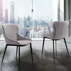 Sale Kirklands Home Light Kenna Dining Chairs, Set of 2 Gray