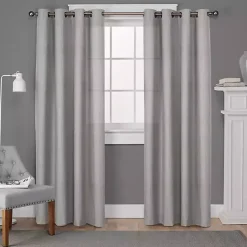 Hot Kirklands Home Light Lila Curtain Panel Set, 84 in. Gray