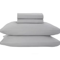 Outlet Kirklands Home Light Microfiber 4-pc. King Sheet Set Gray