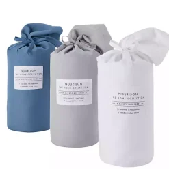 Outlet Kirklands Home Light Microfiber 4-pc. King Sheet Set Gray