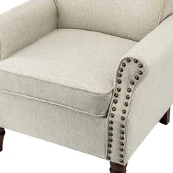 Sale Kirklands Home Light Miriam Nailhead Trim Armchair Gray