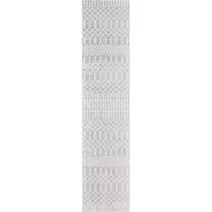 Best Kirklands Home Light Moroccan Washable Runner, 2x12 Gray