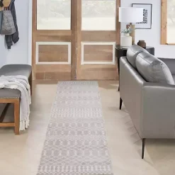 Best Kirklands Home Light Moroccan Washable Runner, 2x12 Gray