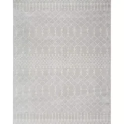 Hot Kirklands Home Light Moroccan Washable Area Rug, 7x10 Gray