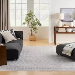 Hot Kirklands Home Light Moroccan Washable Area Rug, 7x10 Gray