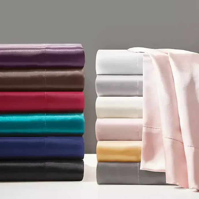Sale Kirklands Home Light Satin 6-pc. California King Sheet Set Gray