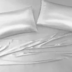 New Kirklands Home Light Satin 6-pc. King Sheet Set Gray