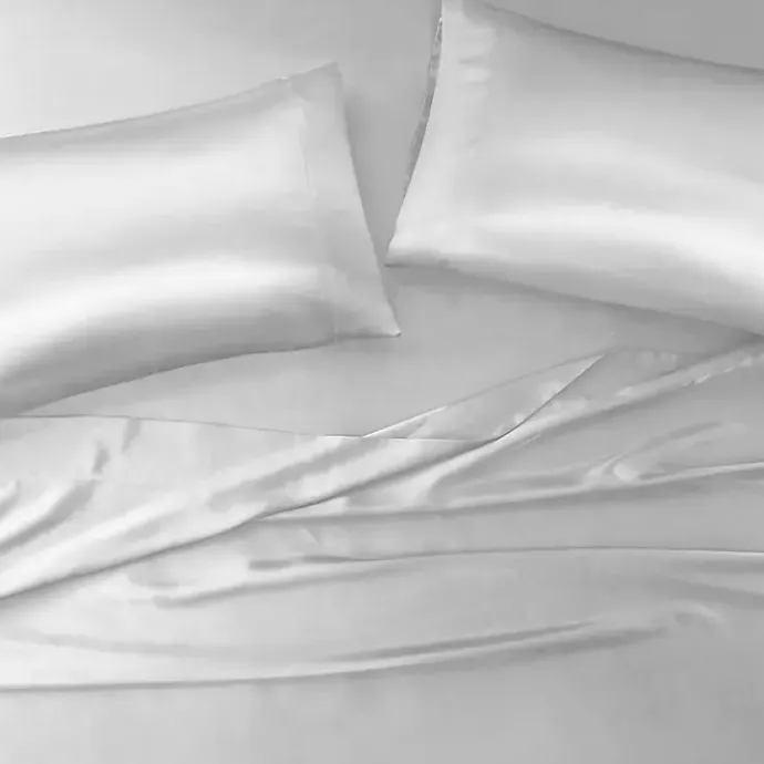 Online Kirklands Home Light Satin 6-pc. Queen Sheet Set Gray