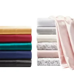 Clearance Kirklands Home Light Satin Standard 2-pc. Pillow Case Set Gray