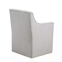 Clearance Kirklands Home Light Slipcover Dining Chair with Casters Gray