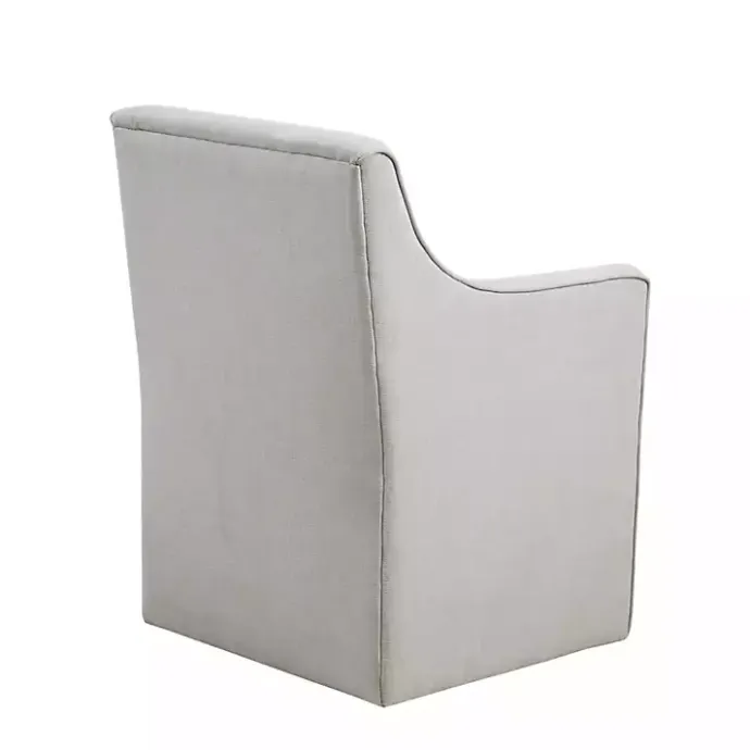 Clearance Kirklands Home Light Slipcover Dining Chair with Casters Gray