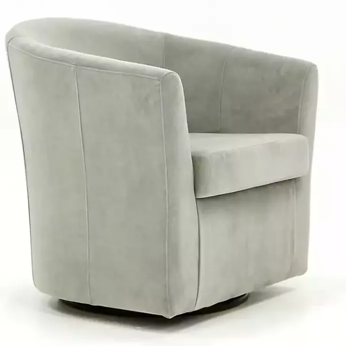 Sale Kirklands Home Light Swivel Barrel Accent Chair Gray