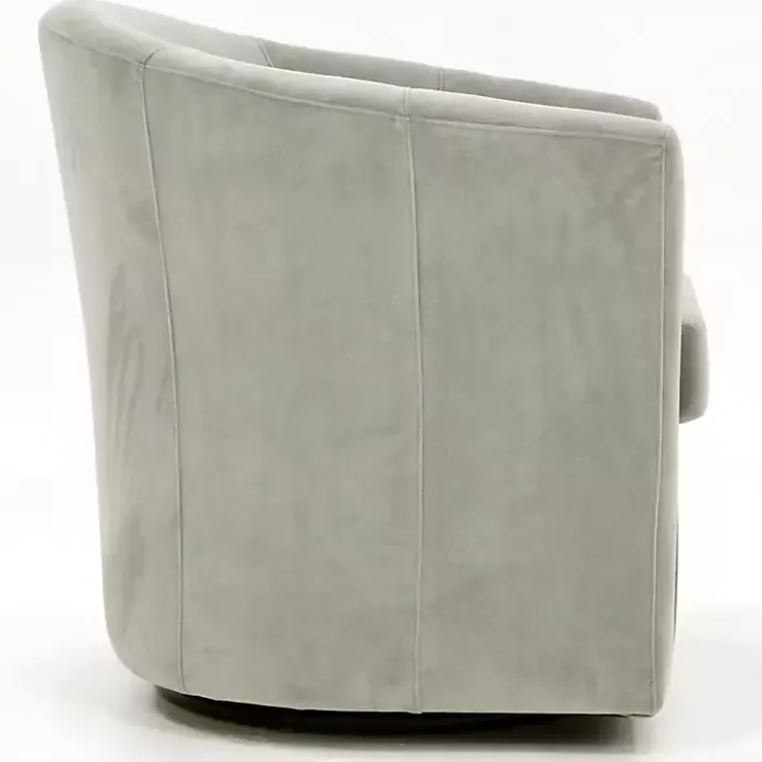 Sale Kirklands Home Light Swivel Barrel Accent Chair Gray