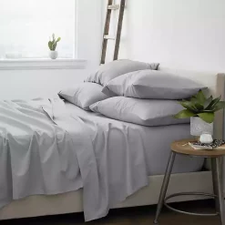 Online Kirklands Home Light Ultra Soft 6-pc. Full Sheet Set Gray